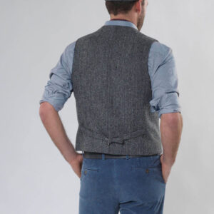 Harris Tweed Weste mit revers 601
