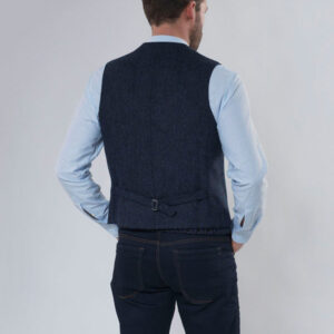 Harris Tweed Weste mit Revers 610