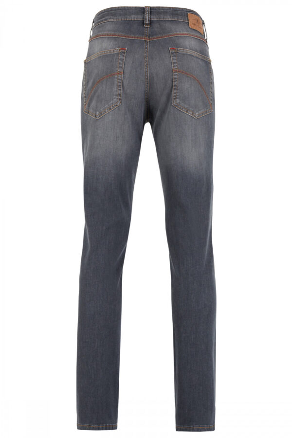 Jeans 5 Pocket High Stretch Mittelgrau