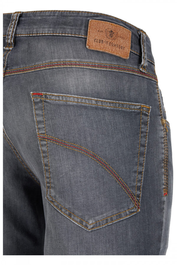 Jeans 5 Pocket High Stretch Mittelgrau