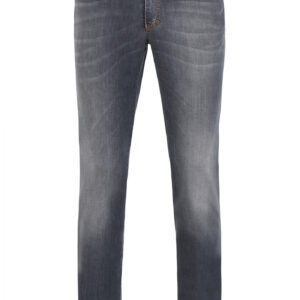 Jeans 5 Pocket High Stretch Mittelgrau