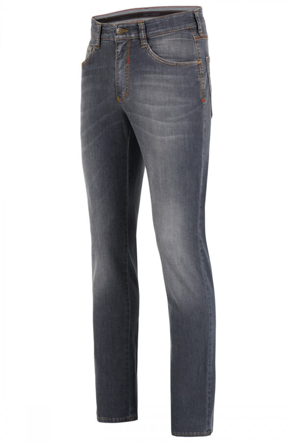 Jeans 5 Pocket High Stretch Mittelgrau