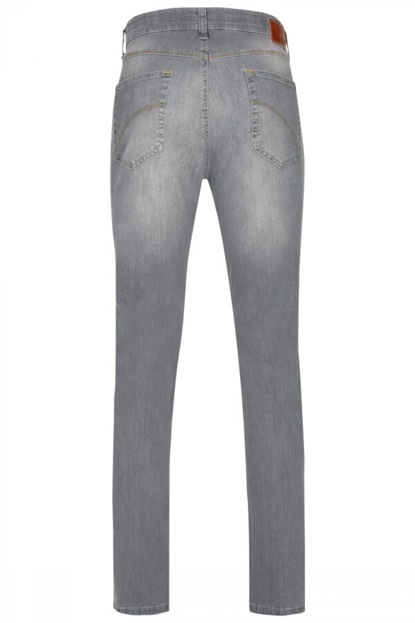 Jeans 5 Pocket High Stretch Hellgrau