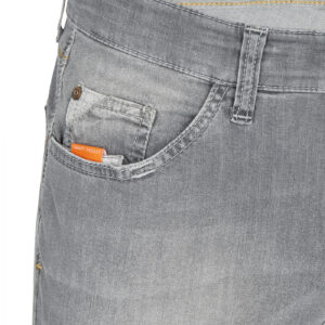 Jeans 5 Pocket High Stretch Hellgrau
