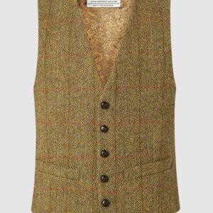 Harris Tweed Weste - Mustard