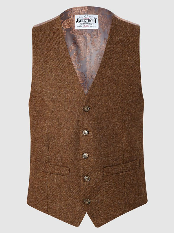 IAIN WAISTCOAT - TOBACCO