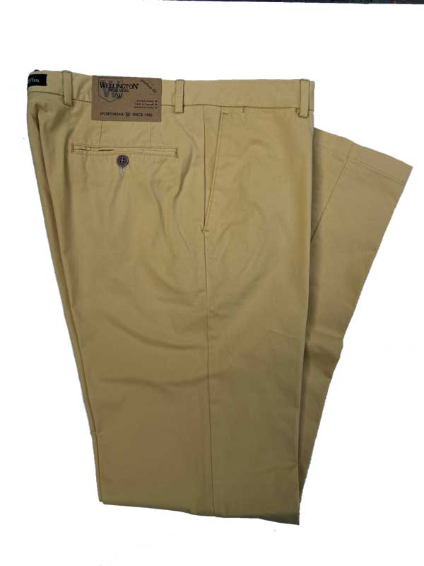 Wellington Chino, Mr. Jones katoenen broek licht geel