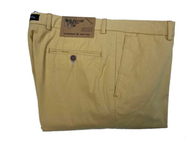 Wellington Chino, Mr. Jones katoenen broek licht geel