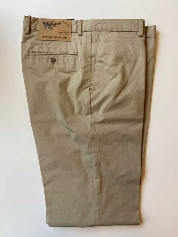 Wellington Chino, Mr. Jones katoenen broek licht geel