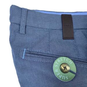 MMX CHINO, KATOENEN BROEK MET STEEKZAKKEN, GRIJS/BLAUW