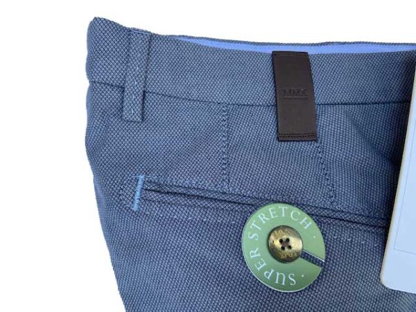 MMX CHINO, KATOENEN BROEK MET STEEKZAKKEN, GRIJS/BLAUW
