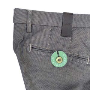 MMX CHINO, KATOENEN BROEK MET STEEKZAKKEN, BRUIN
