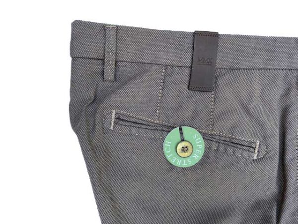 MMX CHINO, KATOENEN BROEK MET STEEKZAKKEN, BRUIN