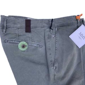 MMX CHINO, KATOENEN BROEK MET STEEKZAKKEN, LICHT OLIJF