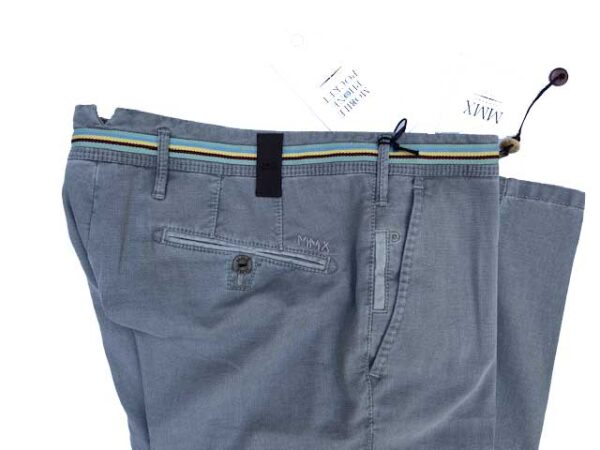MMX CHINO, KATOENEN BROEK MET STEEKZAKKEN, GRIJS/TAUPE