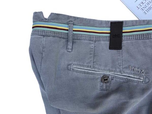 MMX CHINO, KATOENEN BROEK MET STEEKZAKKEN, GRIJS/TAUPE