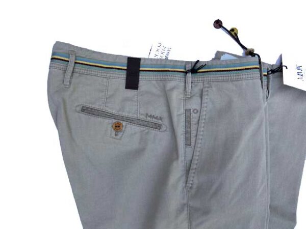 MMX CHINO, KATOENEN BROEK MET STEEKZAKKEN, ZANDKLEUR