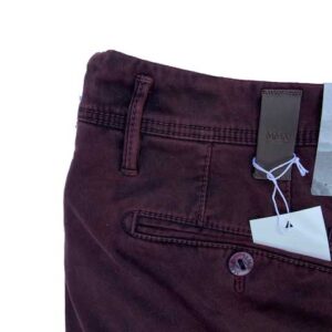 MMX CHINO, KATOENEN BROEK MET STEEKZAKKEN, BORDEAUX