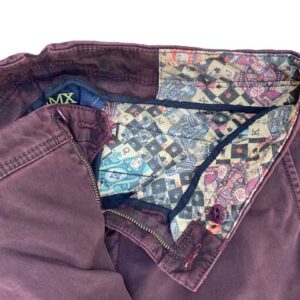 MMX CHINO, KATOENEN BROEK MET STEEKZAKKEN, BORDEAUX