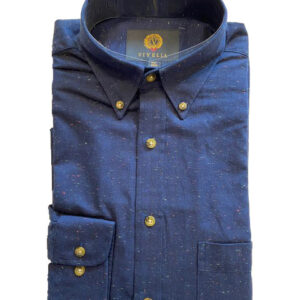 Flannel Shirt Viyella Blauw