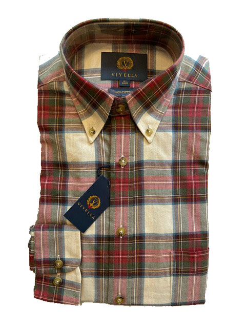 Flannel Shirt Viyella grote overruit