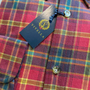 Flannel Shirt Viyella Rode Ruit