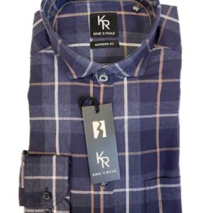 Flannel Shirt King's Road, Blauw Overruit