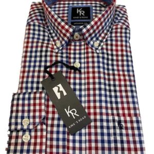 Flannel Shirt King's Road, Blauw Rood Blokje