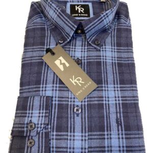 Flannel Shirt King's Road, Blauw Ruit