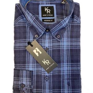 Flannel Shirt King's Road, Blauw Ruit