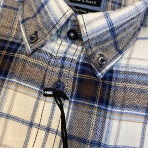 Shirt King's Road, Lichte Overruit Ruit, Zware Flannel