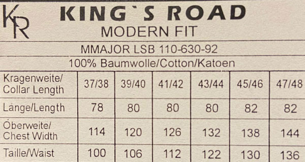 Flannel Shirt King's Road, Blauw Overruit
