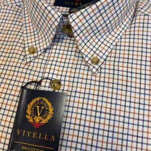 Flannel Shirt Viyella Mini Tattersal Oker