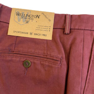 Wellington Katoenen Pantalon Rood