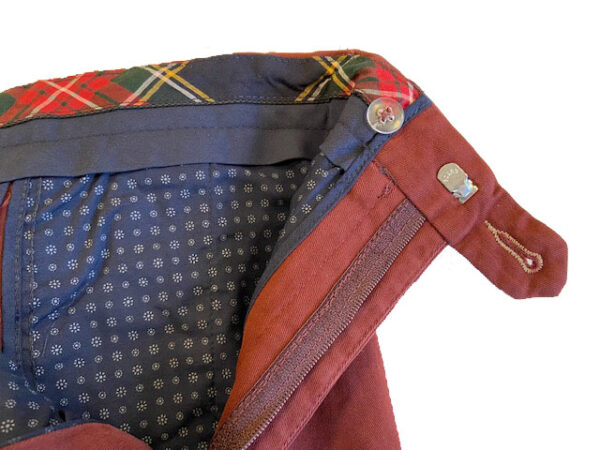 Wellington Katoenen Pantalon Rood