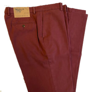 Wellington Katoenen Pantalon Rood