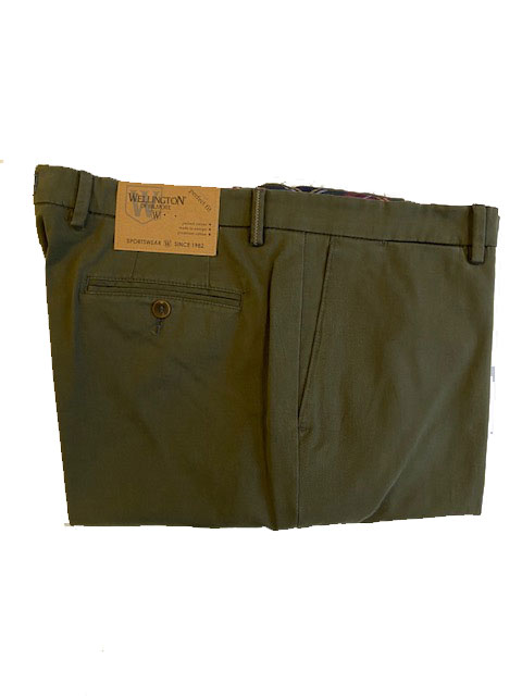 Wellington Katoenen Pantalon Groen