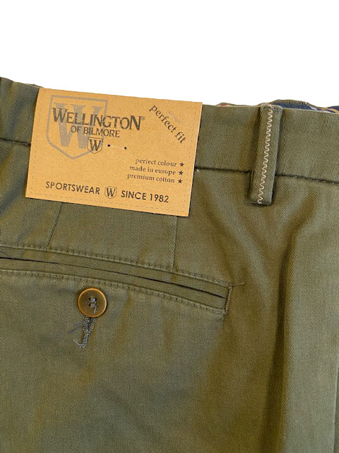 Wellington Katoenen Pantalon Groen