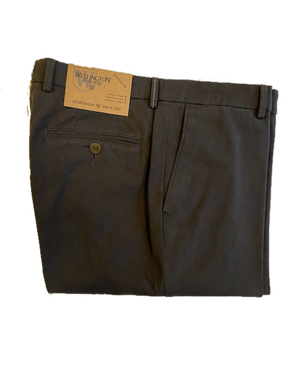 Wellington Katoenen Pantalon Bruin