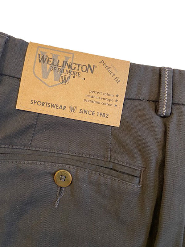Wellington Katoenen Pantalon Bruin