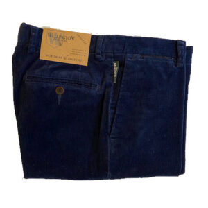 Wellington Pantalon Rib Blauw