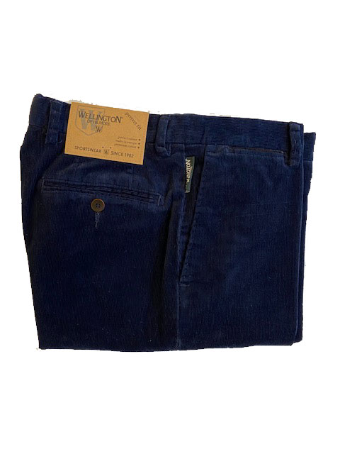 Wellington Pantalon Rib Blauw