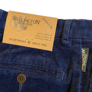 Wellington Pantalon Rib Blauw