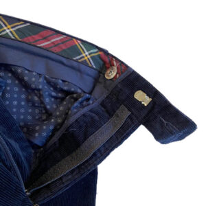 Wellington Pantalon Rib Blauw