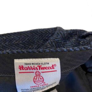 Harris Tweed Pantalon Blauw Visgraat