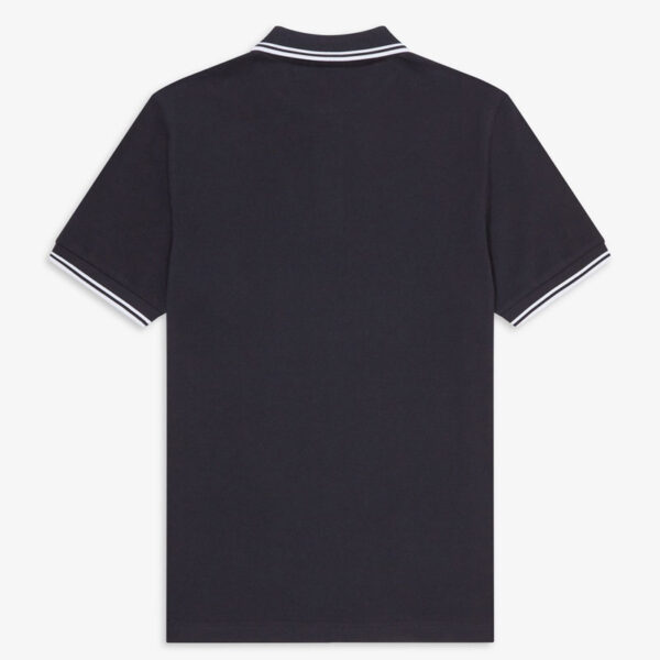 FRED PERRY, POLO, NAVY/WHITE/WHITE