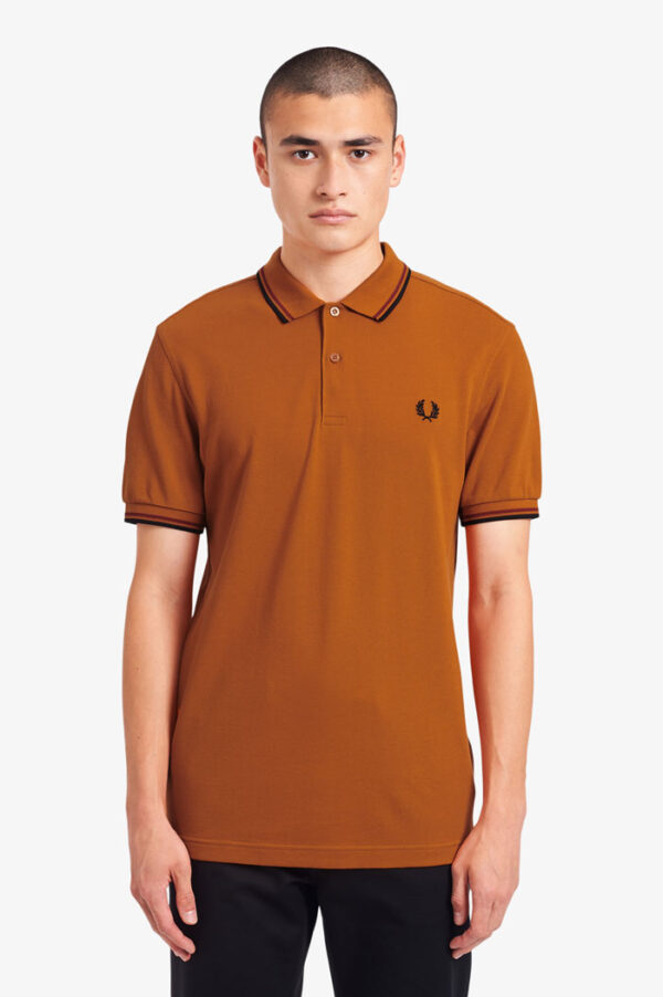 FRED PERRY, POLO, RUST