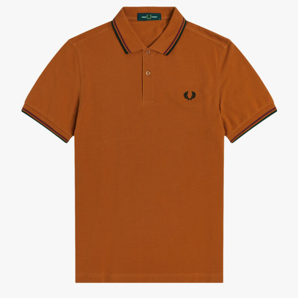FRED PERRY, POLO, RUST