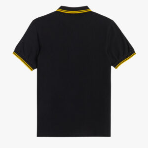 FRED PERRY, POLO, BLACK / YELLOW