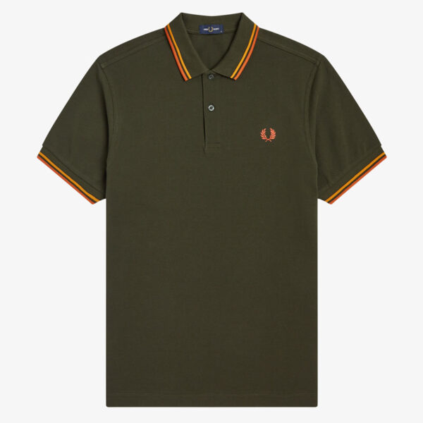 FRED PERRY, POLO, HUNTING GREEN